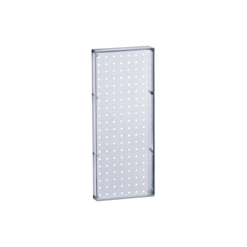Azar Displays 770820-CLR-2PK Pegboard Wall Panel Storage Solution, Size: 20.625"x 8", 2-Pack (Set of 2)