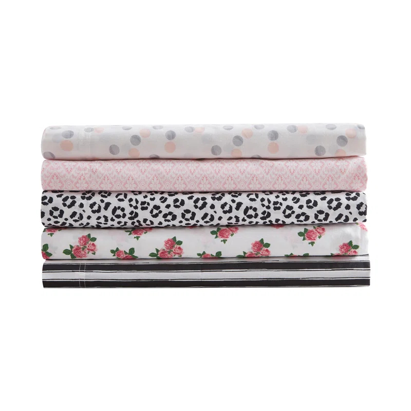 Betsey Johnson Betsey Johnson Printed Cotton Percale Cotton Sheet Sets