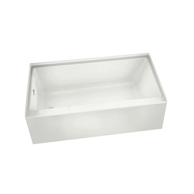 Maax Inc Rubix 59.75'' x 30'' Alcove / Tile In Soaking Acrylic Bathtub 105815-L-000-001