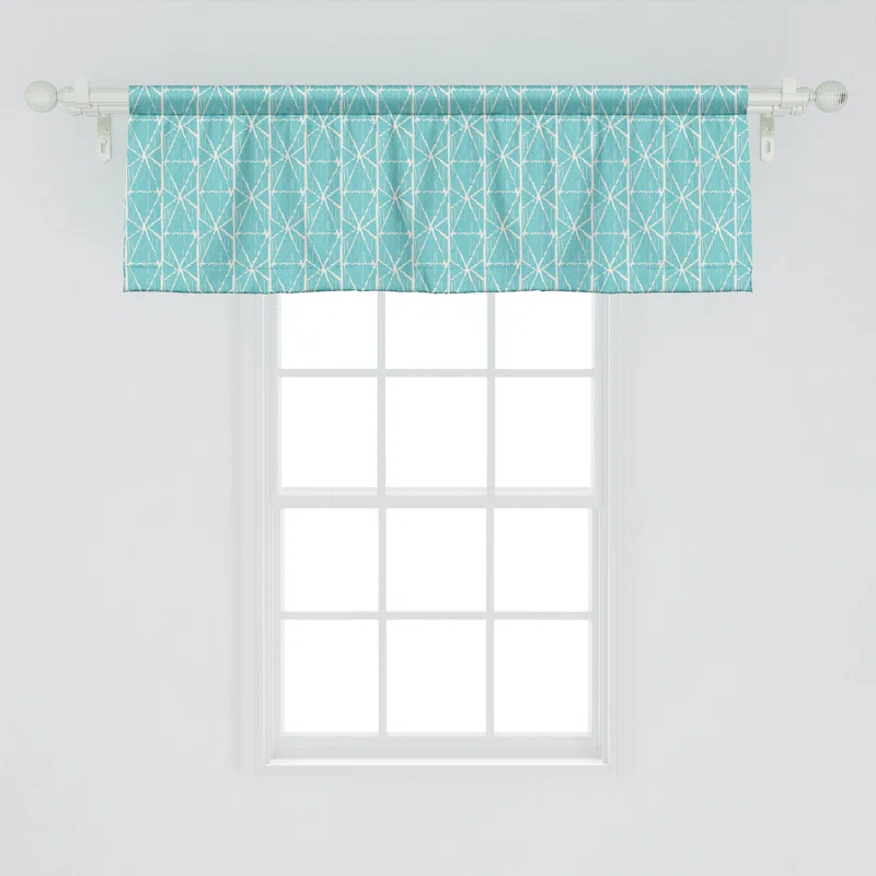 Ambesonne Ambesonne Geometric Valance Pack of 2 Triangular Rectangles 93021