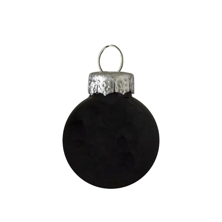 Glass Christmas Ball Ornament (Set of 9)