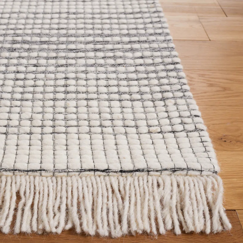 Marbella Hand Woven Wool With Cotton Cloth Backing Striped Rug