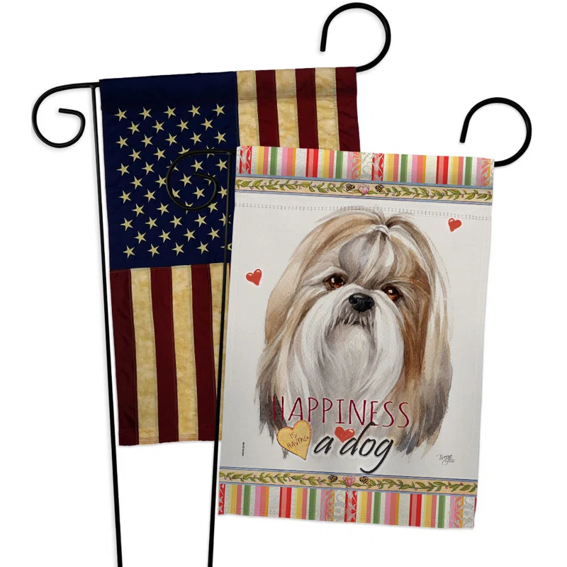 Breeze Decor Double Sided 18.5'' H x 13'' W Polyester Animal Garden Flag