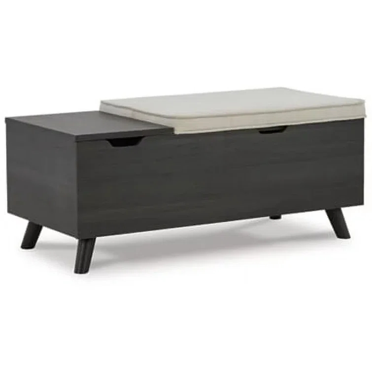 Loon Peak® Kadira Polyester Upholstered Storage Bench
