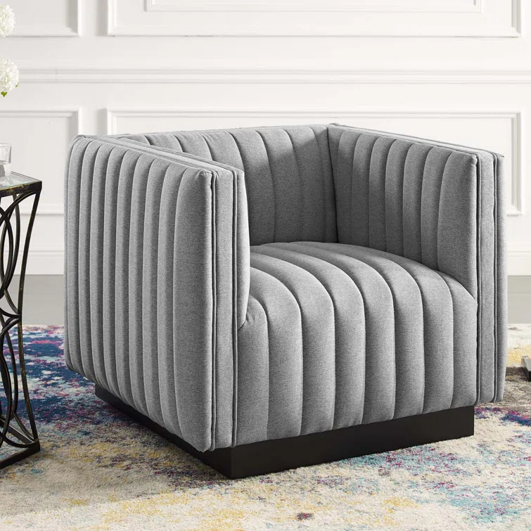 Modway Modway Conjure Channel Tufted Performance Velvet Accent Armchair