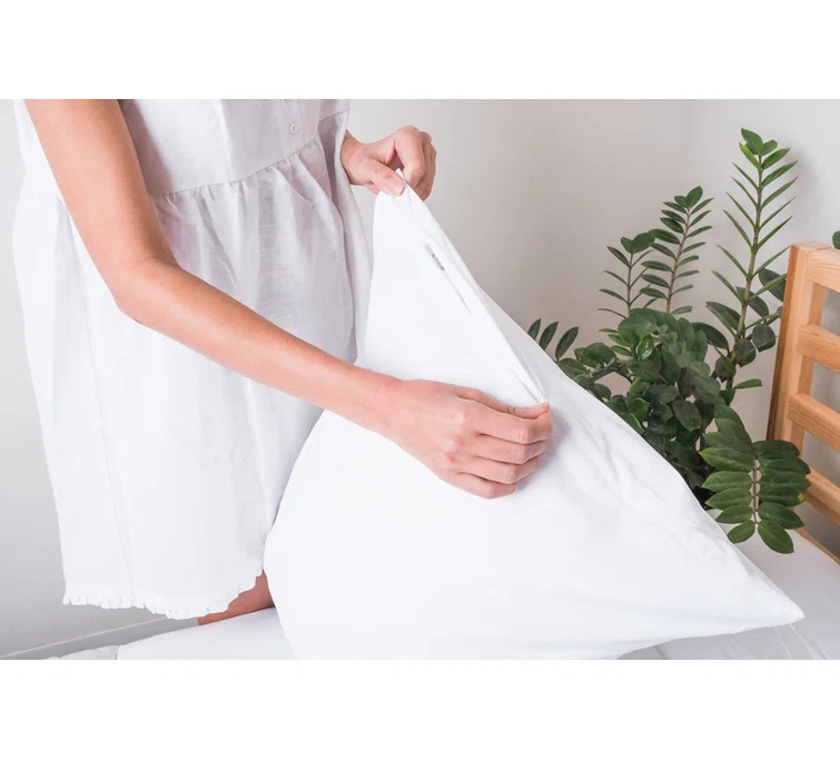 Hospitology The Original Sleep Defense System Zippered Waterproof Dust Mite Proof Hypoallergenic Pillow Encasement (Set of 2)