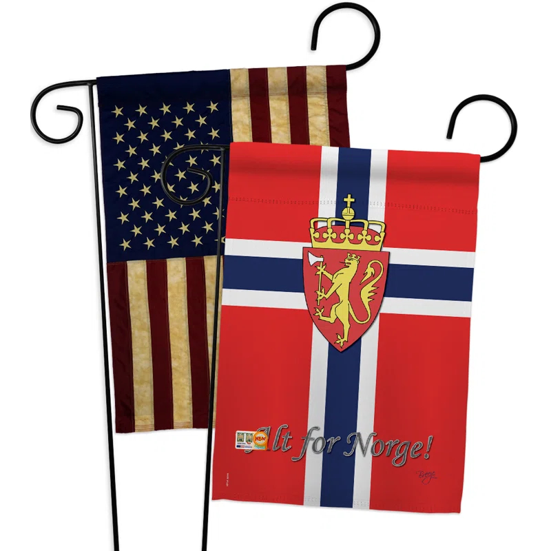 Breeze Decor Double Sided 18.5'' H x 13'' W Polyester Garden Flag