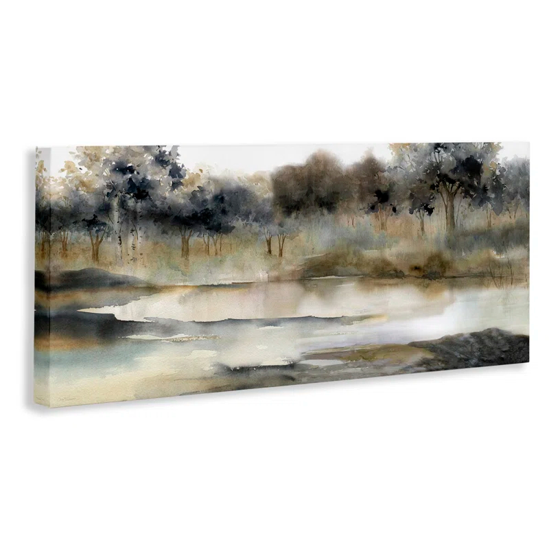 Stupell Industries " Trees By Lakeside Landscape " by Carol Robinson Painting Print