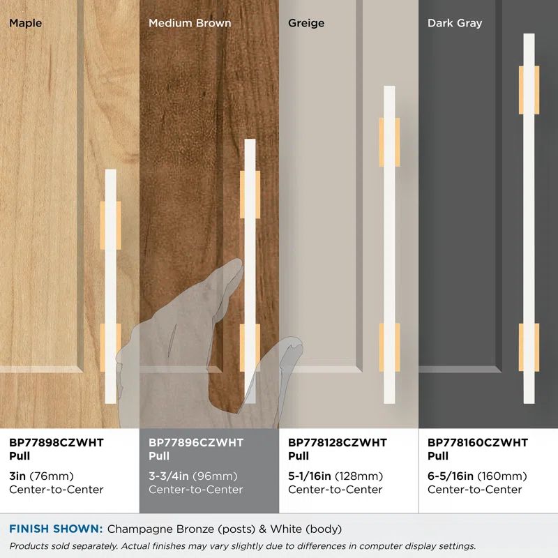 Amerock Urbanite 3-3/4 inch (96mm) Center-to-Center