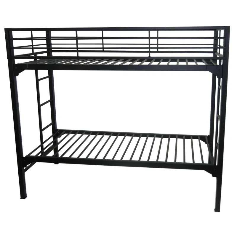 Isabelle & Max™ Assumpta University 2" Heavy Duty Steel Bunk Bed with Built-in Guardrails & Ladders