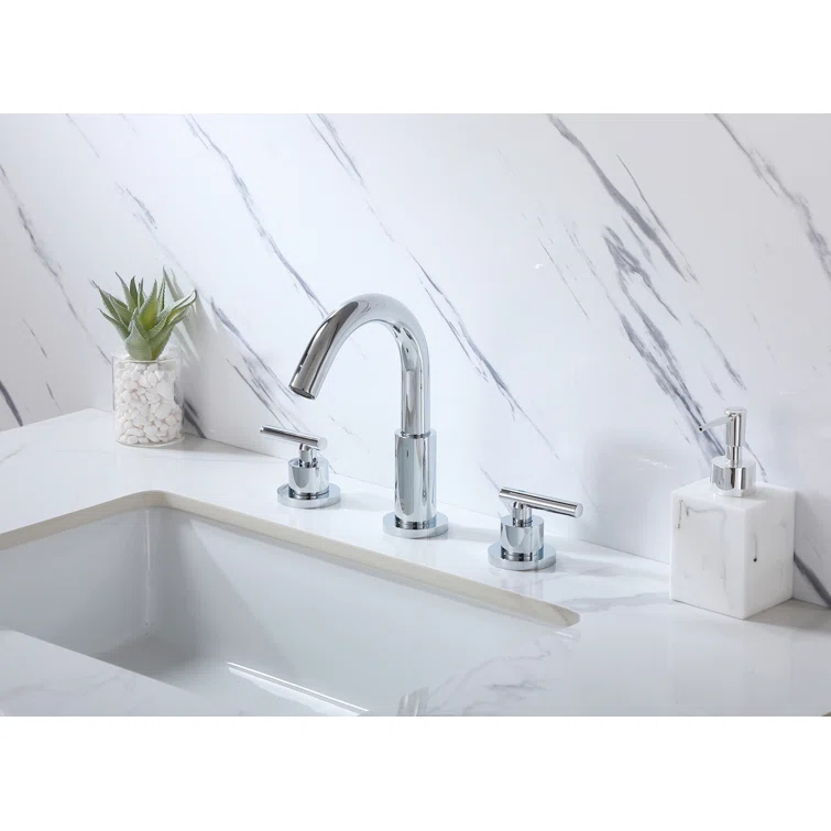 Elegant Home Living Leah Widespread 2-handle Bathroom Faucet FAV-1009MBK
