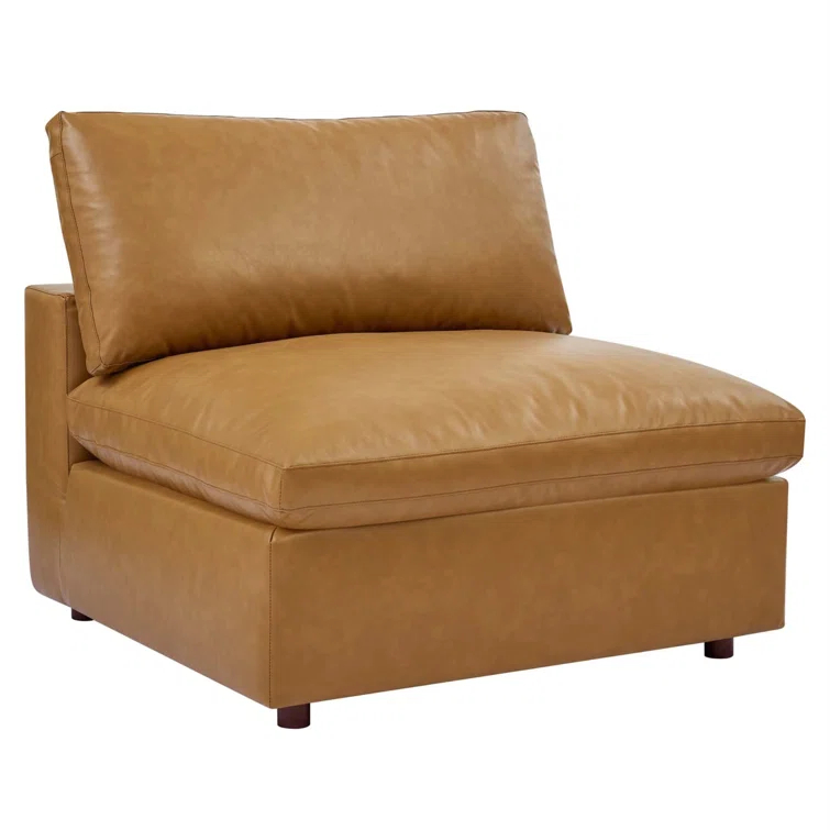 Modway Modway Commix Down Filled Overstuffed Vegan Leather 5-Piece Sectional Sofa
