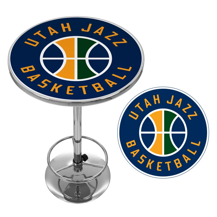 Trademark Global NBA Logo Bar Table with Footrest | Wayfair