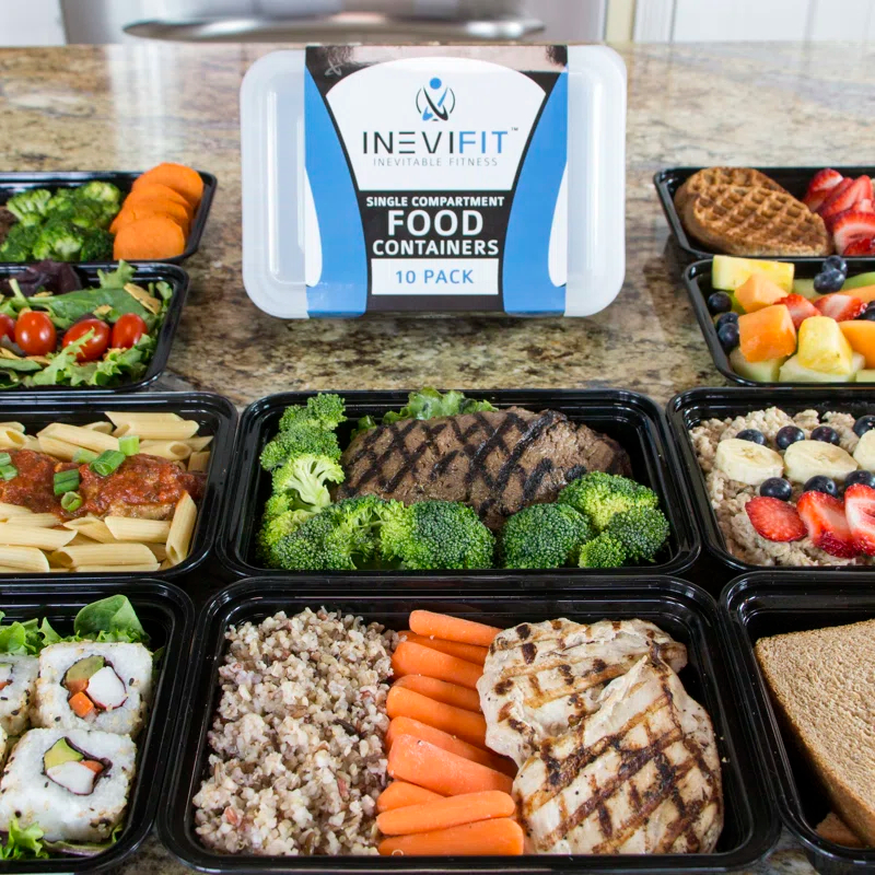 Food Storage - Set of 10 Containers and 10 Lids (Set of 10)