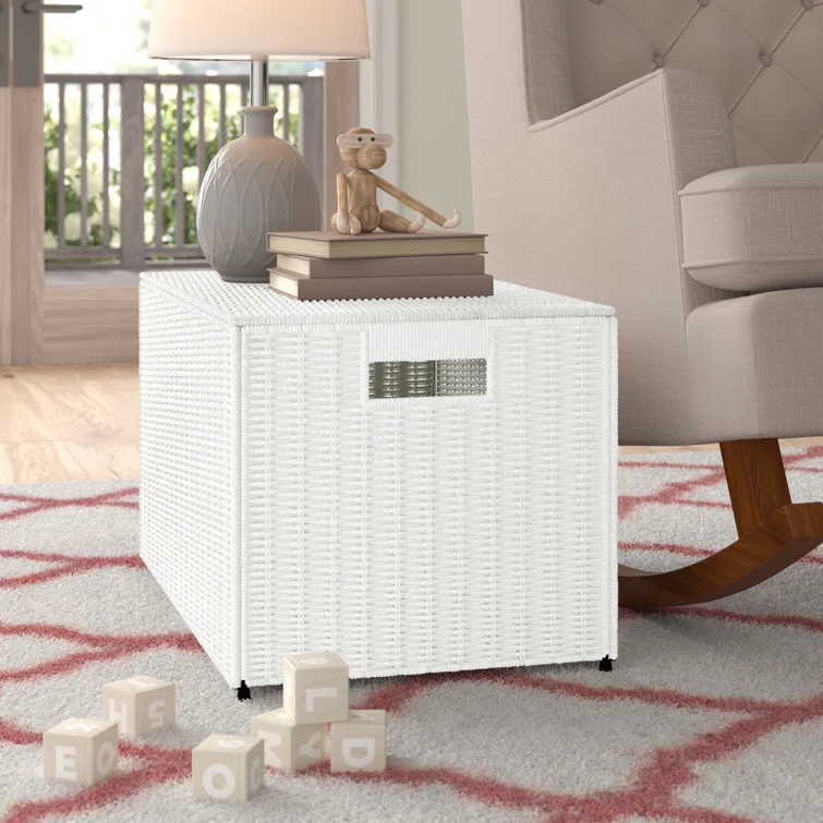 Household Essentials Woven Wicker Storage Chest