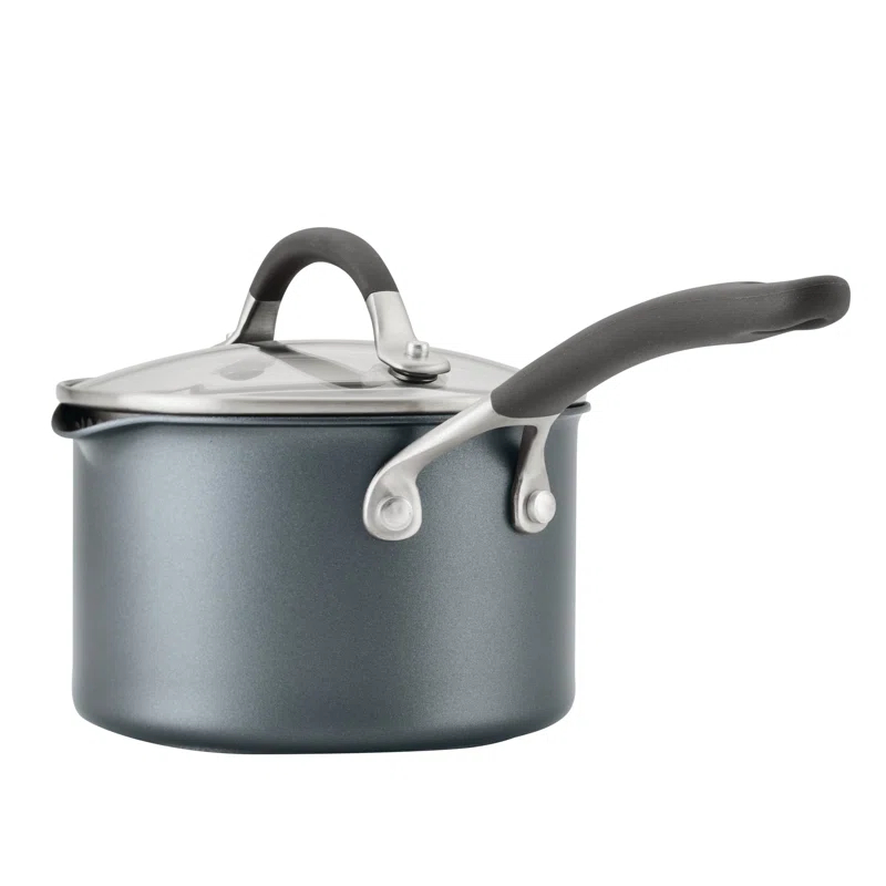 Circulon ScratchDefense with ScratchDefense Nonstick Induction Straining Sauce Pan with Lid