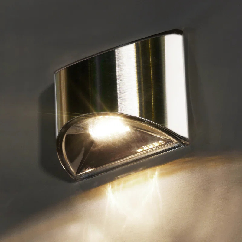 Classy Caps Stainless Steel Solar Powered Integrated LED Metal Deck Light & Reviews | Wayfair