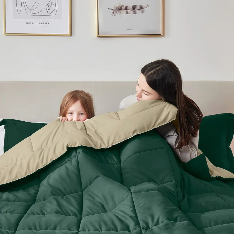 Nestl Nestl All Season Solid Lightweight Down Alternative Reversible Comforter