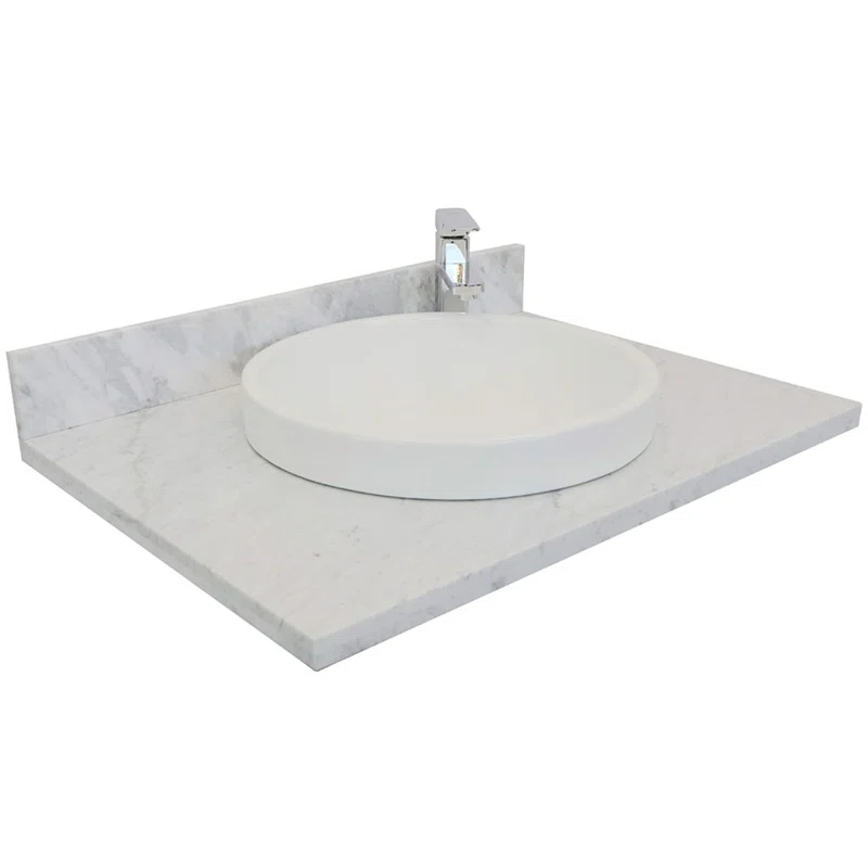 Bellaterra Home Tiara 31'' Single Bathroom Vanity Top with Sink