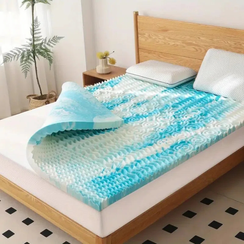 Alwyn Home 2 Inch Mattress Topper, 5-Zone Memory Foam Mattress Topper, Cooling Gel Mattress Topper, Topper For Pressure Relieve