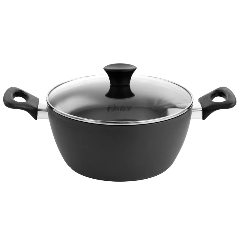 Oster Oster Non Stick 10 Piece Aluminum Cookware Set In Black