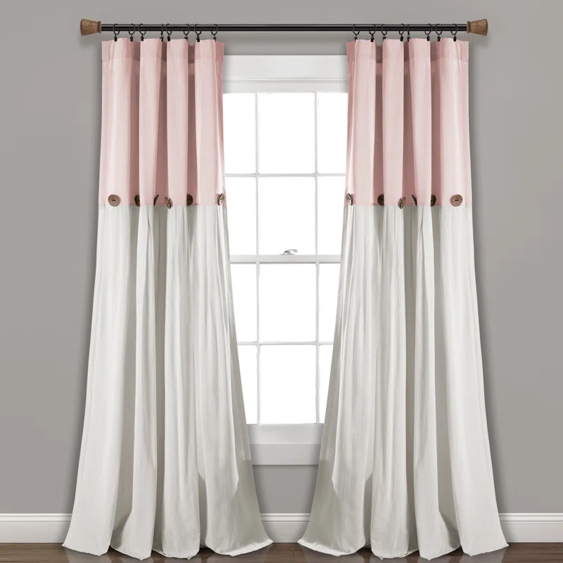 Lush Decor Beckham Semi Sheer Curtain Single Panel
