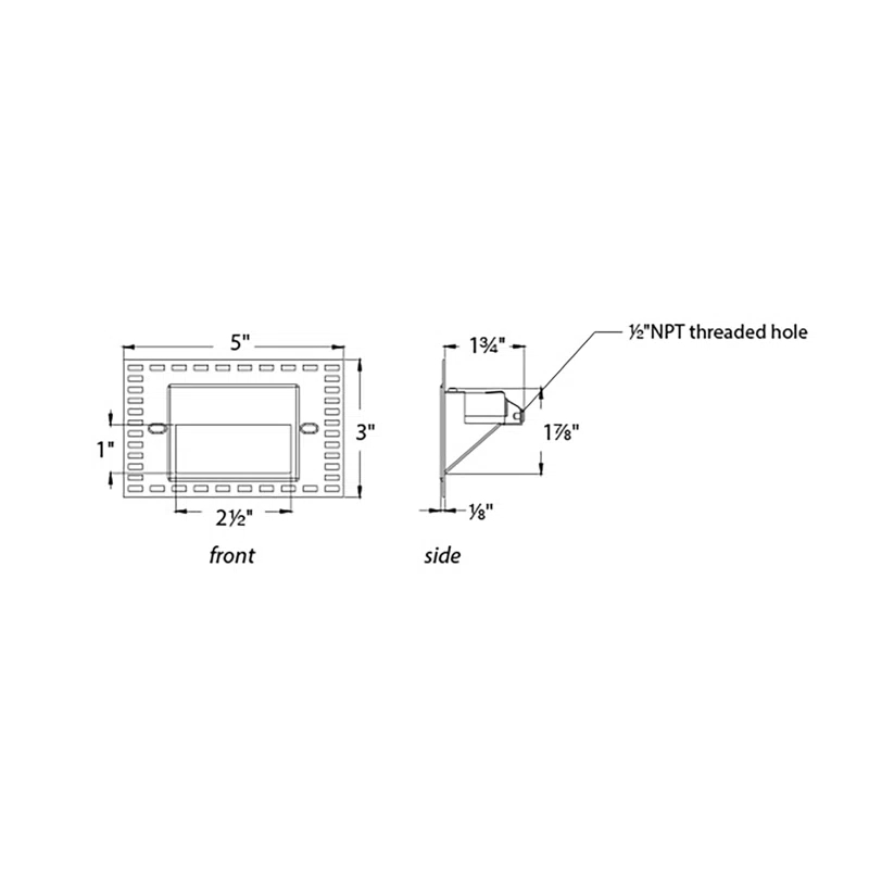 WAC Lighting White Integrated LED Metal Step Light