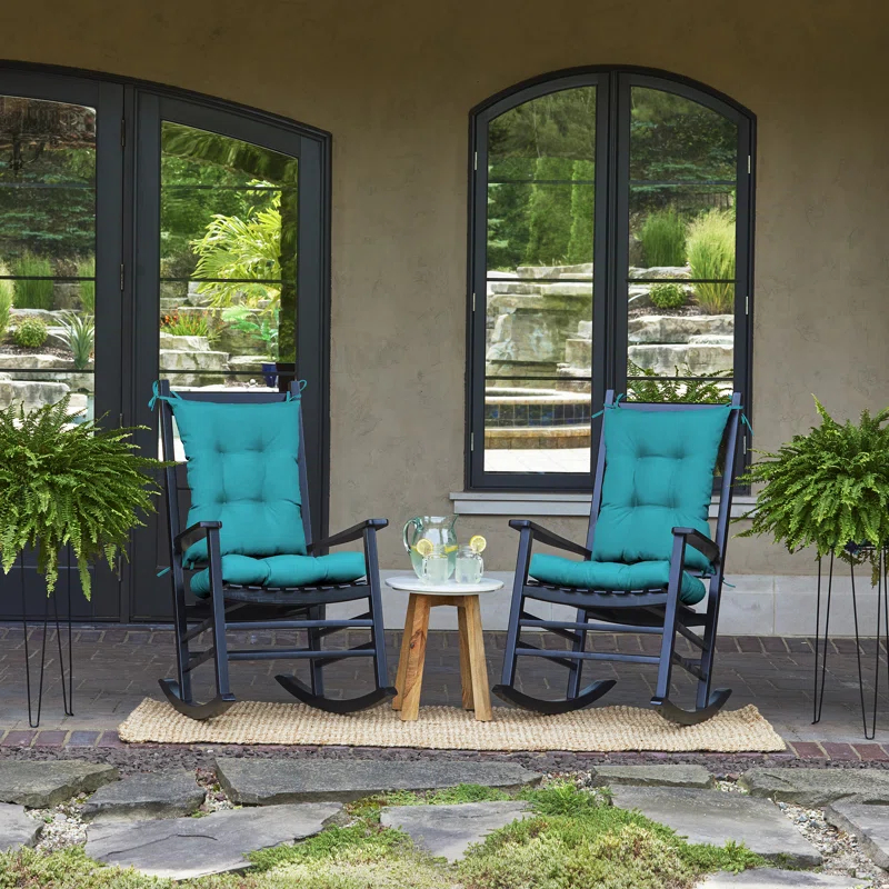 ARDEN Arden Plush Indoor/Outdoor Rocking Chair Cushion Set, 18 x 20