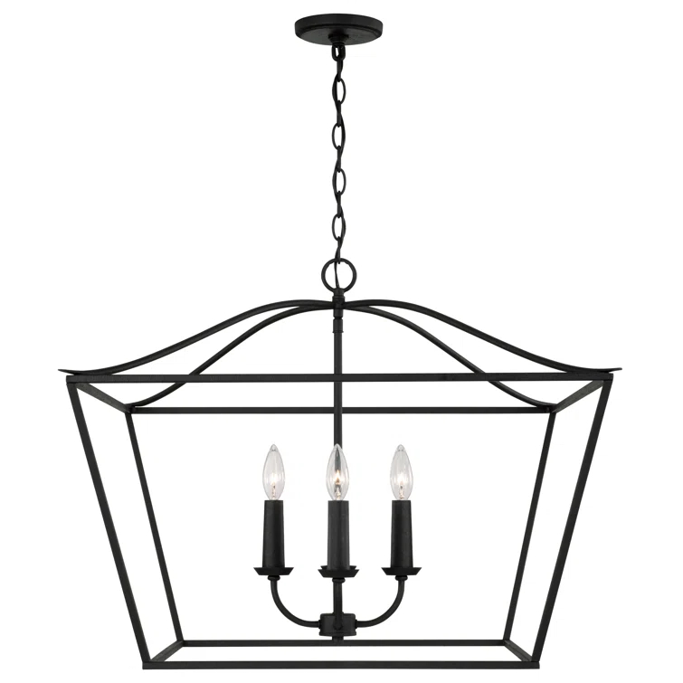 Capital Lighting Grady 4 - Light Dimmable Lantern Square / Rectangle Chandelier