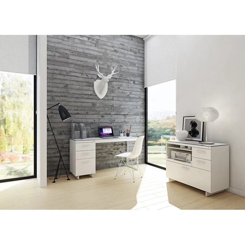 BDI Centro 15.5'' Wide 3 -Drawer File Cabinet