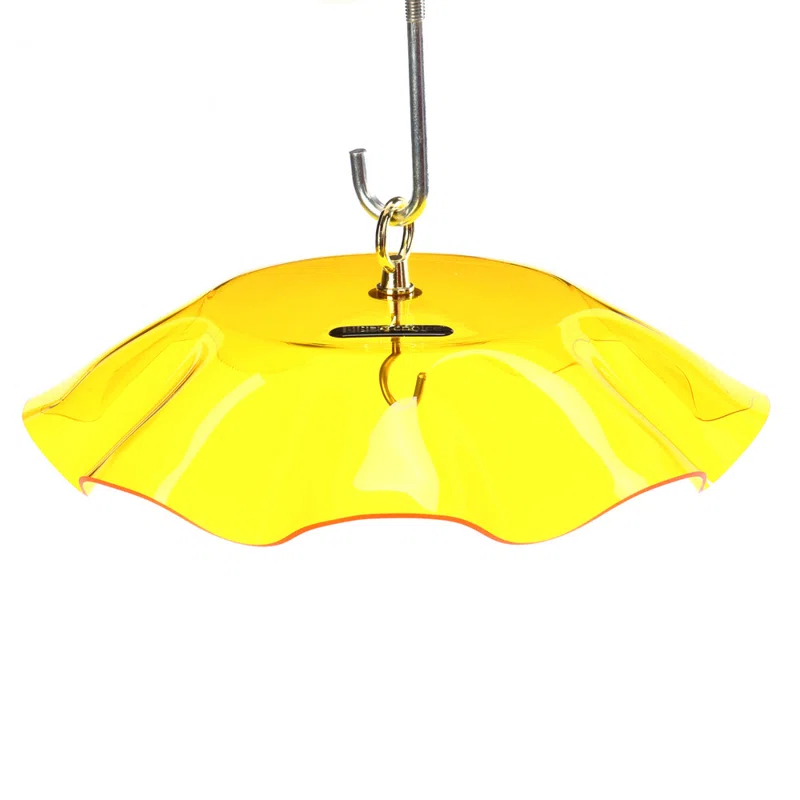 Birds Choice Birds Choice 13" Acrylic Bird Feeder Weatherguard, Yellow