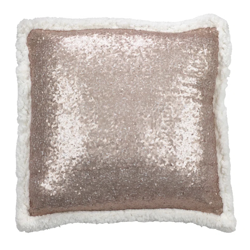 Saro Paillette Collection Sequined Throw Pillow