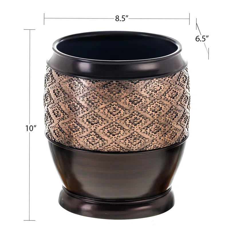 Creative Scents Dublin Resin Manual Lift Waste Basket