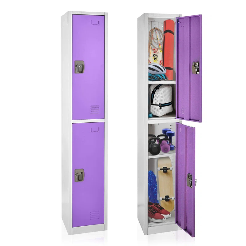 12'' Wide Steel 2-Tier School and Gym Locker