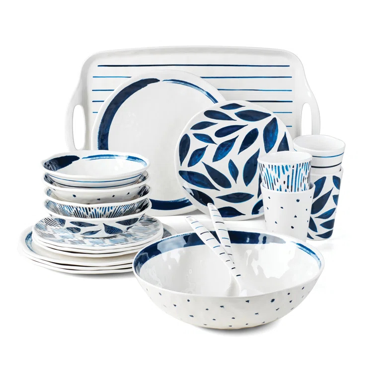 Lenox Blue Bay Melamine 20-Piece Dinnerware Set