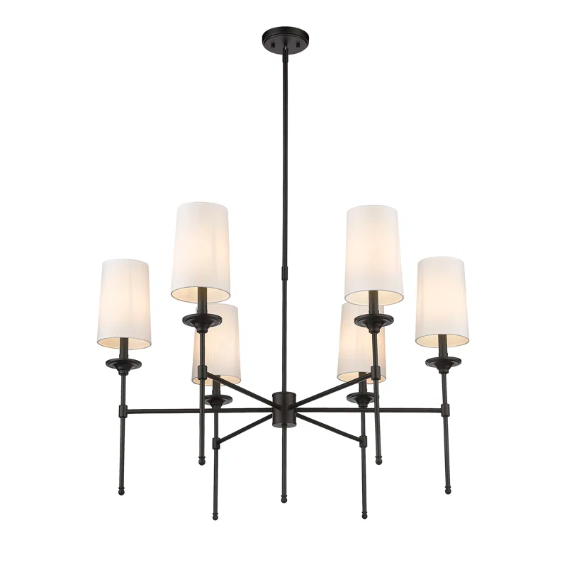 Hayse 6 - Light Dimmable Classic / Traditional Chandelier
