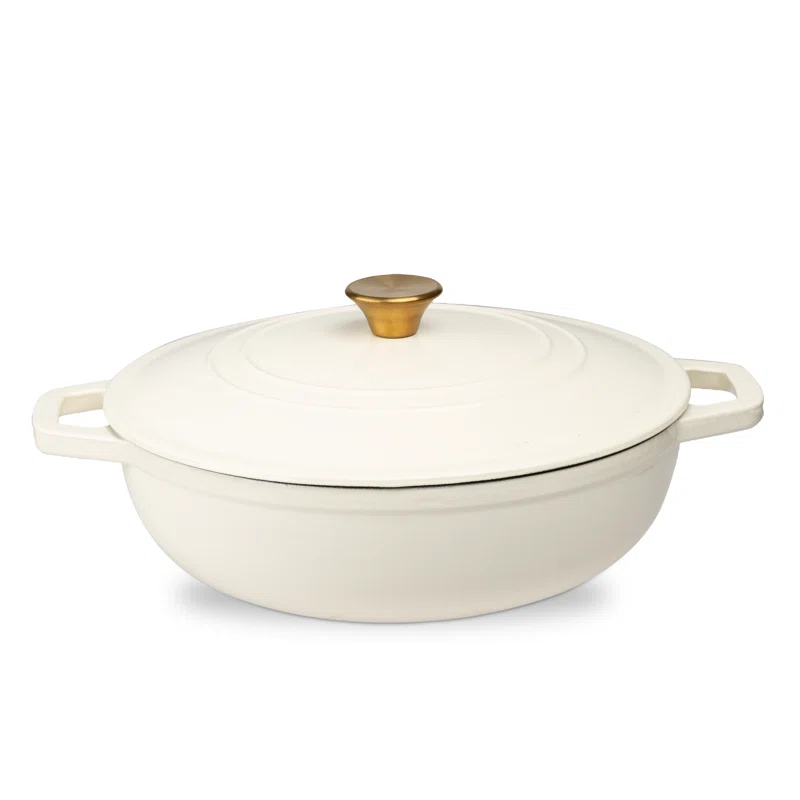 Lexi Home Lexi Home 5 qt. Enameled Cast Iron Round Braiser