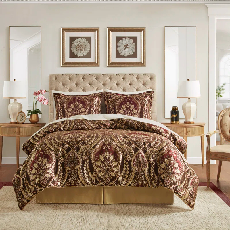 Croscill Croscill Julius 4 Piece Chenille Jacquard Comforter Set