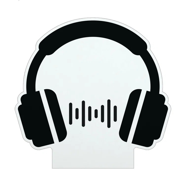 CPS Headphones LED Night Light with Custom Name Laser Engraved on Acrylic Design Insert