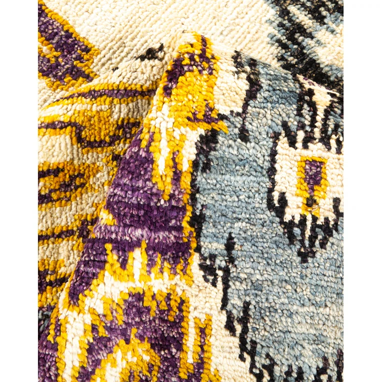 Isabelline One-of-a-Kind 4' 0" X 6' 3" 2010s Wool Area Rug in Ivory