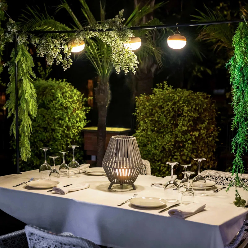 Newgarden Spain 4" Battery Powered Integrated LED Outdoor Lantern Electric Candle