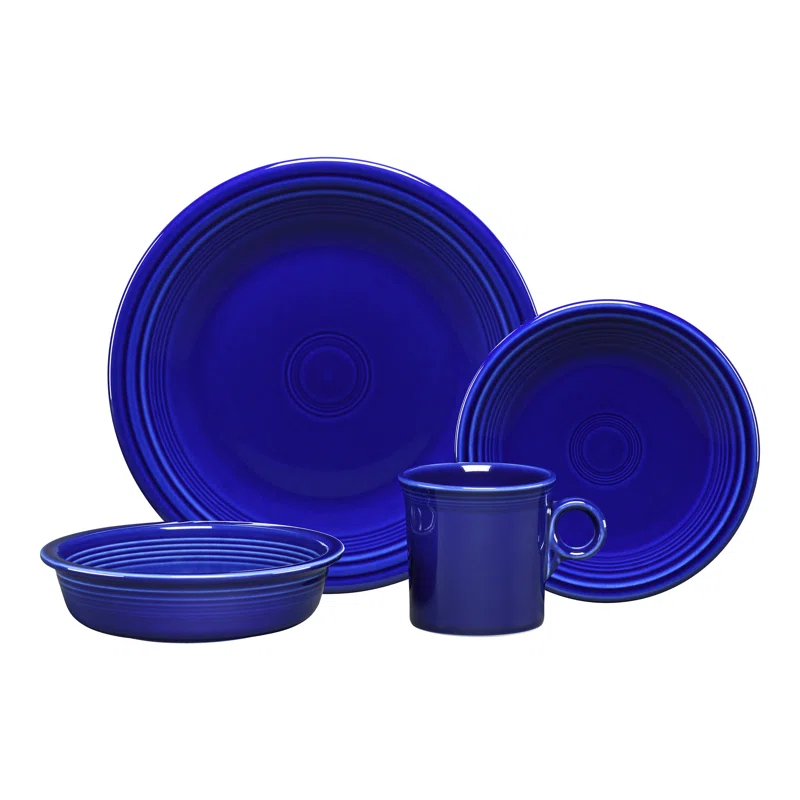 Fiesta Fiesta Dinnerware 4-Piece Place Setting Set, Service for 1
