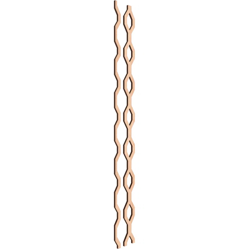 Wabash Adjustable Wood Decorative Slat Wall Panel Kit