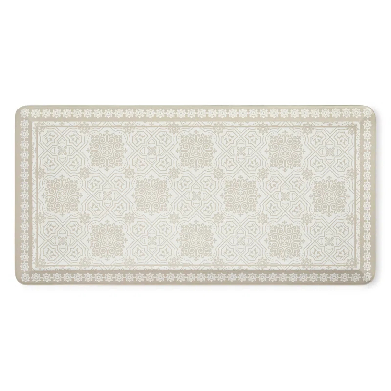 Martha Stewart MARTHA STEWART Comfort Anti Fatigue Strie Medallion Kitchen Mat 19.6”x39”