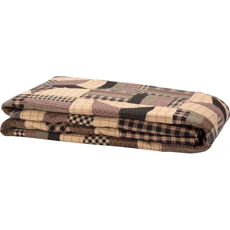 VHC Brands Bingham Farmhouse / Country Cotton Patchwork Quilt