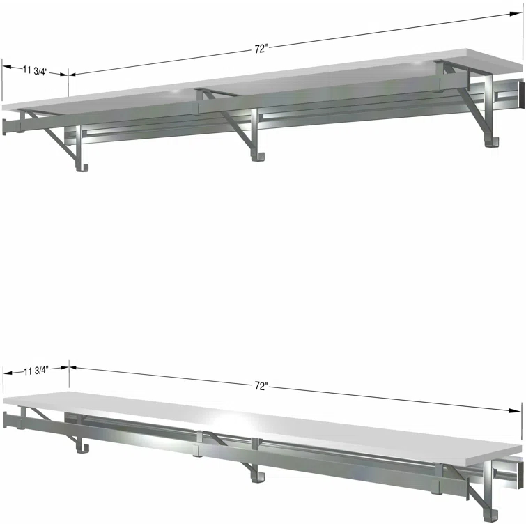 Arrange a Space Double Shelf-Hang Closet System