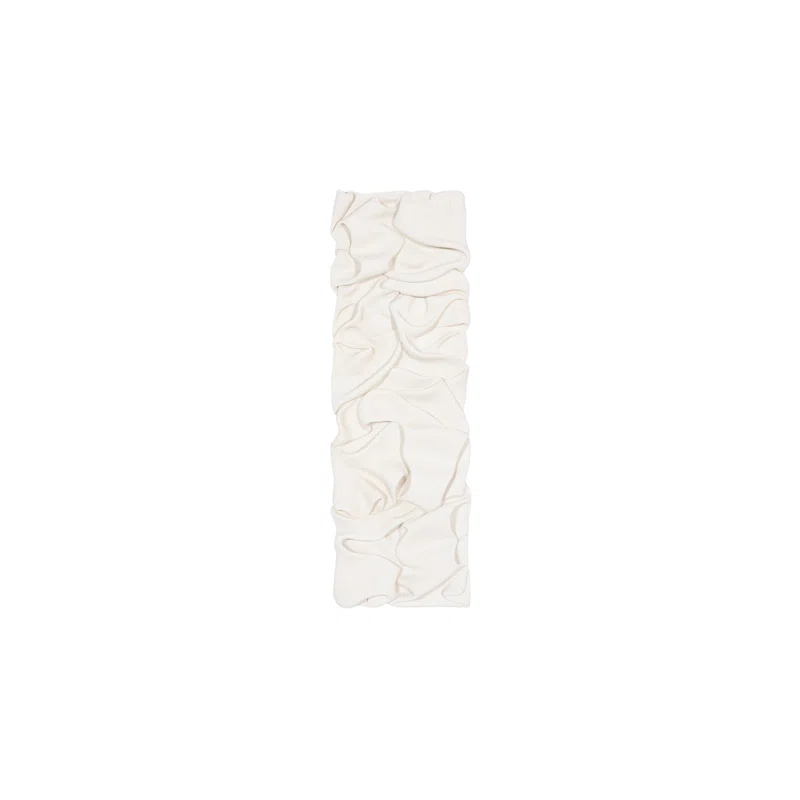 Phillips Collection Drape Runner Wall Art, White Stone