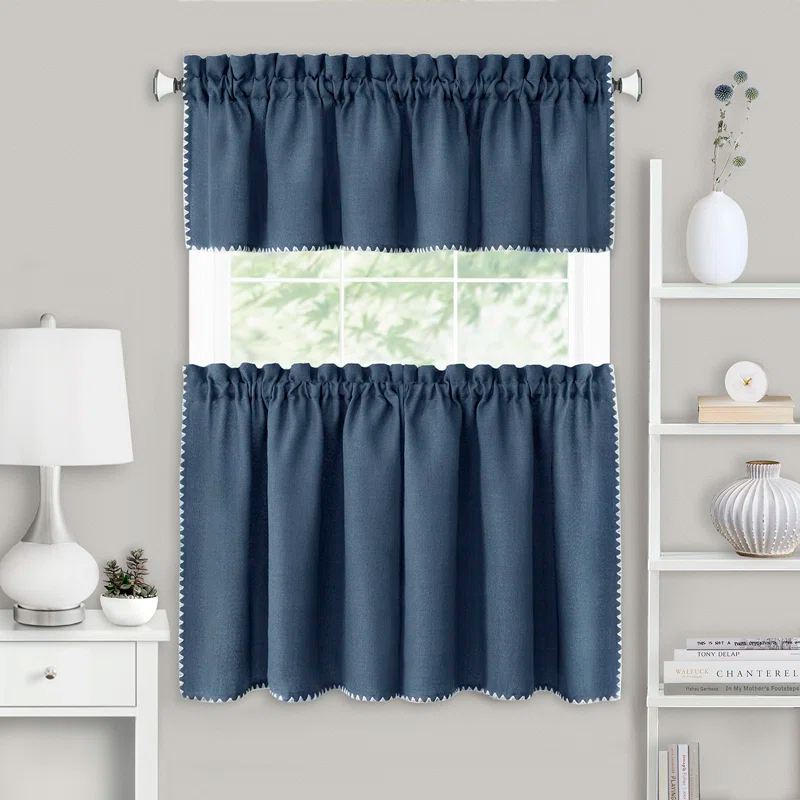 Achim Importing Co Tailored 58'' W Kitchen Curtain