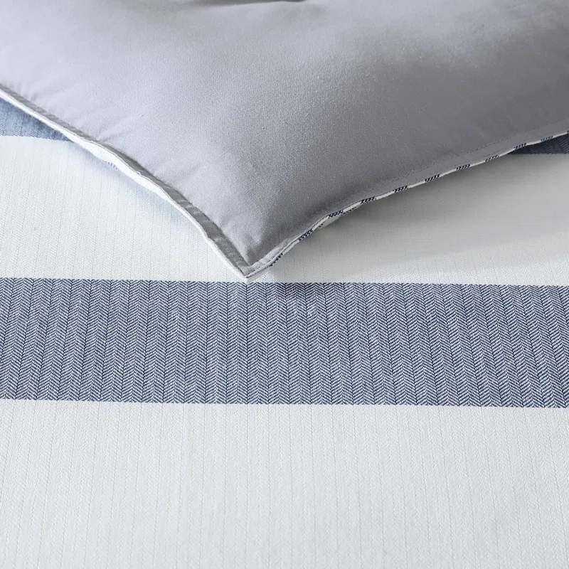 Nautica Nautica Fairwater Blue Cotton Reversible Comforter Set