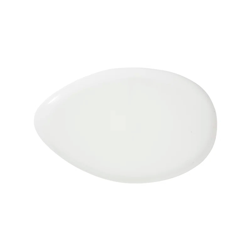 Phillips Collection Gel Coat White River Stone Solid Coffee Table